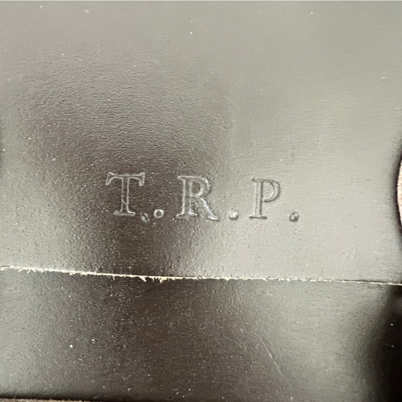 The Leather Satchel Co 15" dark brown England monogram bag briefcase messenger - Picture 6 of 7